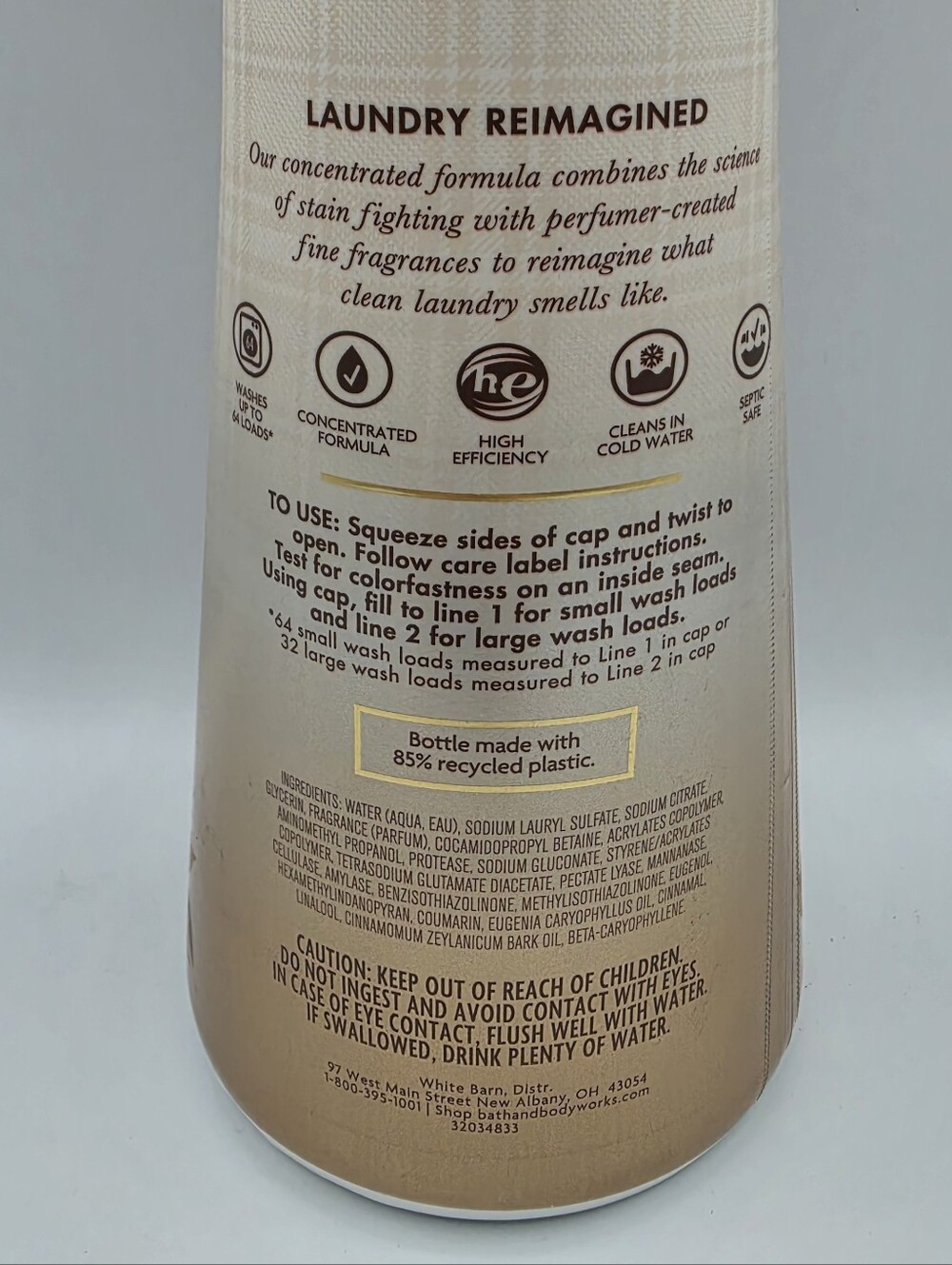 Bath and Body Works White Pumpkin Fabric Care Laundry Detergent - Picture 4 of 5